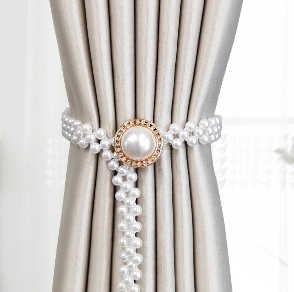 Curtain Tieback High Quality Elastic Holder Hook Buckle Clip Pretty and Fashion Polyester Decorative Home Accessories Modern Style Convenient Drape Tie Backs,Handmade Curtains Holdbacks Holder for Home Kitchen Office Stevvex