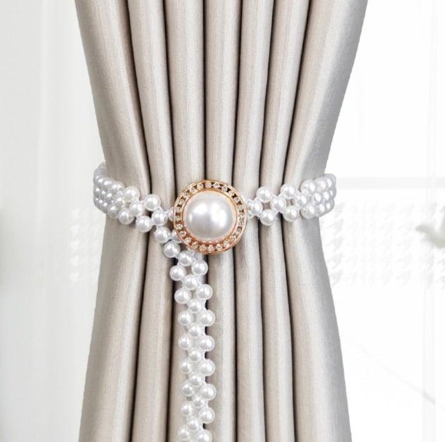 Curtain Tieback High Quality Elastic Holder Hook Buckle Clip Pretty and Fashion Polyester Decorative Home Accessories Modern Style Convenient Drape Tie Backs,Handmade Curtains Holdbacks Holder for Home Kitchen Office Stevvex