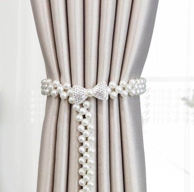 Curtain Tieback High Quality Elastic Holder Hook Buckle Clip Pretty and Fashion Polyester Decorative Home Accessories Modern Style Convenient Drape Tie Backs,Handmade Curtains Holdbacks Holder for Home Kitchen Office Stevvex