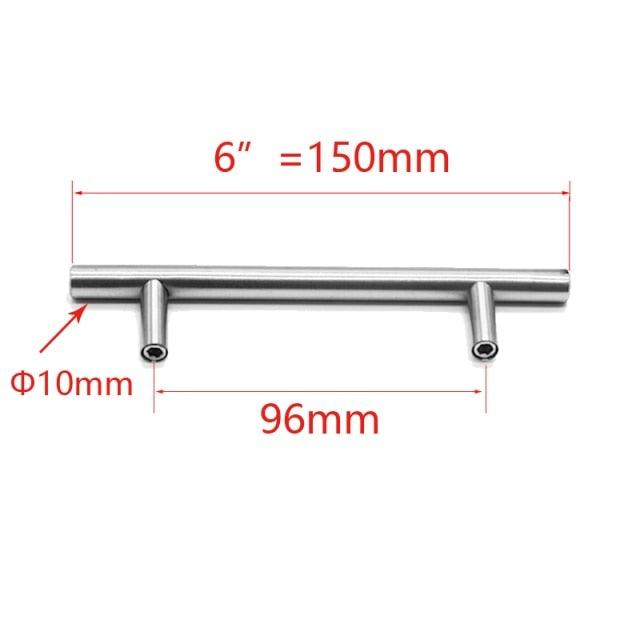 Kitchen Door T Bar Pull Straight Handle Knobs Cabinet Pull Diameter 10mm Stainless Steel Handles Furniture Hardware Kitchen Door T Bar Straight Handle Pull Knobs Furniture Hardware Assist Bath Handle Stevvex
