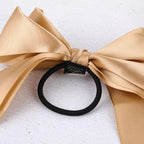 Bow-Knot Elastic Hair Bands Accessories Fashion Hair Band Long Ribbon Bow Ponytail Hair Tie Scrunchies Ponytail Holder Accessories for Women And Girls Stevvex