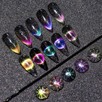 Popular Cat Eye Gel Nail Polish Magnetic Colorful UV Rainbow Gel Fashion Charming Effect Modern Design