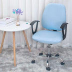 Modern Office Boss Chair Cover Spandex Computer Gamer Swivel Chair Covers Washable Armchair Slipcover For Net Bar Computer Stretch Chair Covers Spandex Office Computer Chair Cover Removable Washable Rotate Swivel Chair Protective Covers Stevvex