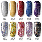 Shiny Womens Gel Nail Polish Permanent Painting Glossy Matte Effect For Manicure Nail Art Design For Womens and Girls Stevvex