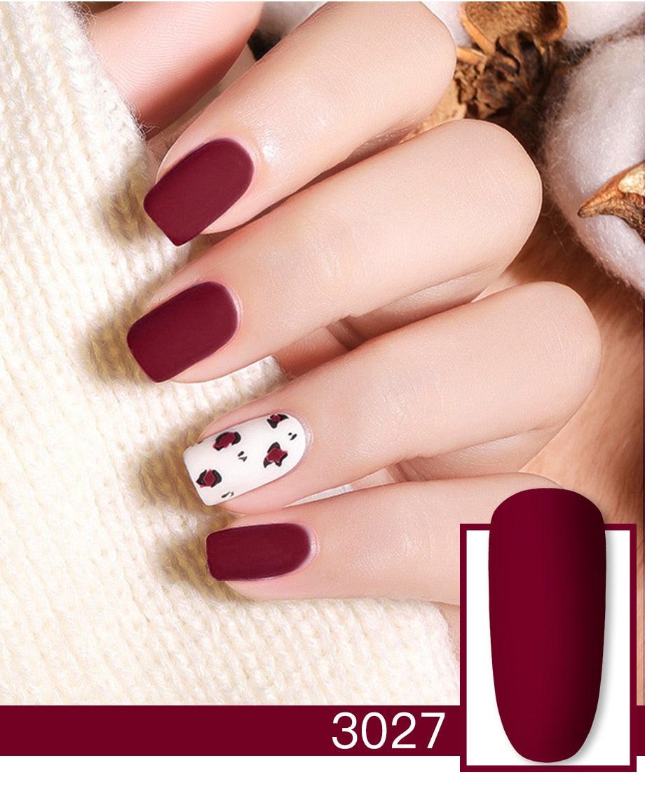 Shiny Womens Gel Nail Polish Permanent Painting Glossy Matte Effect For Manicure Nail Art Design For Womens and Girls Stevvex
