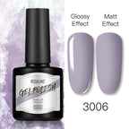 Shiny Womens Gel Nail Polish Permanent Painting Glossy Matte Effect For Manicure Nail Art Design For Womens and Girls Stevvex