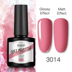 Shiny Womens Gel Nail Polish Permanent Painting Glossy Matte Effect For Manicure Nail Art Design For Womens and Girls Stevvex