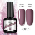 Shiny Womens Gel Nail Polish Permanent Painting Glossy Matte Effect For Manicure Nail Art Design For Womens and Girls Stevvex