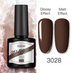 Shiny Womens Gel Nail Polish Permanent Painting Glossy Matte Effect For Manicure Nail Art Design For Womens and Girls Stevvex