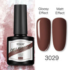 Shiny Womens Gel Nail Polish Permanent Painting Glossy Matte Effect For Manicure Nail Art Design For Womens and Girls Stevvex