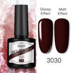 Shiny Womens Gel Nail Polish Permanent Painting Glossy Matte Effect For Manicure Nail Art Design For Womens and Girls Stevvex