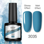 Shiny Womens Gel Nail Polish Permanent Painting Glossy Matte Effect For Manicure Nail Art Design For Womens and Girls Stevvex