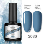 Shiny Womens Gel Nail Polish Permanent Painting Glossy Matte Effect For Manicure Nail Art Design For Womens and Girls Stevvex