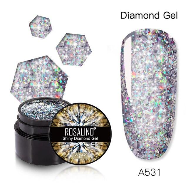 Luxury Modern Crystal Shiny Gel Nail Polish Painting Nails Art Design Diamond Manicure Gel Luxury Design For Women and Girls Stevvex