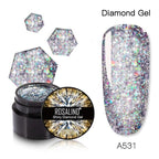 Luxury Modern Crystal Shiny Gel Nail Polish Painting Nails Art Design Diamond Manicure Gel Luxury Design For Women and Girls Stevvex