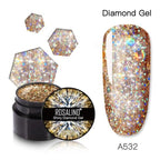 Luxury Modern Crystal Shiny Gel Nail Polish Painting Nails Art Design Diamond Manicure Gel Luxury Design For Women and Girls Stevvex