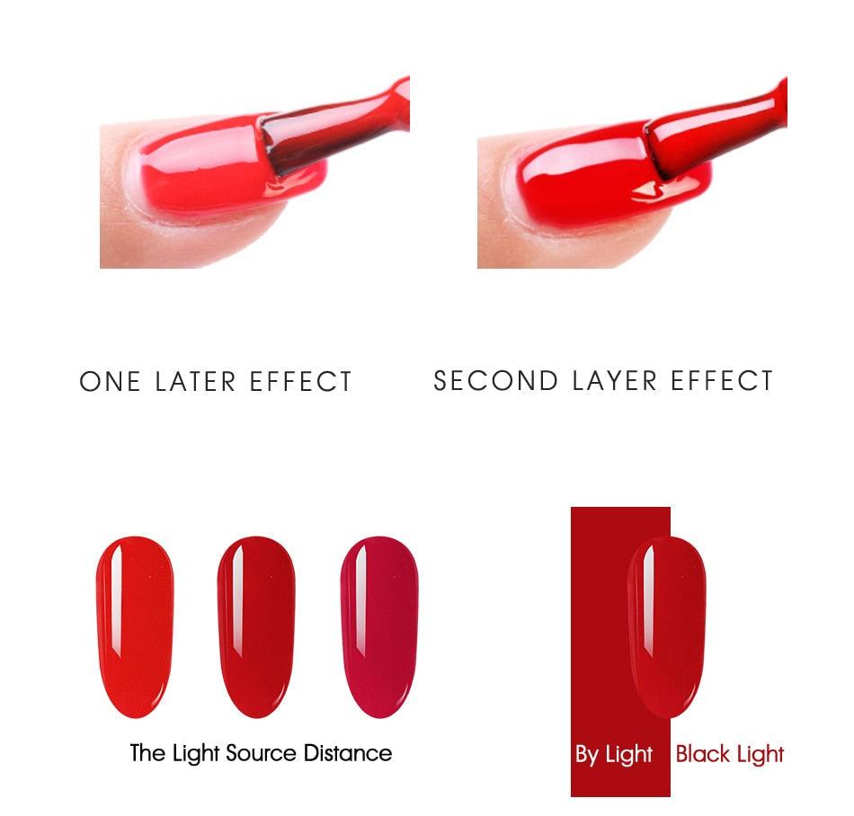 Nail Gel Polish UV Gel Varnish Manicure Design Elegant Glossy Colorful Fashion Style For Womens Fashion Nail Gel Stevvex