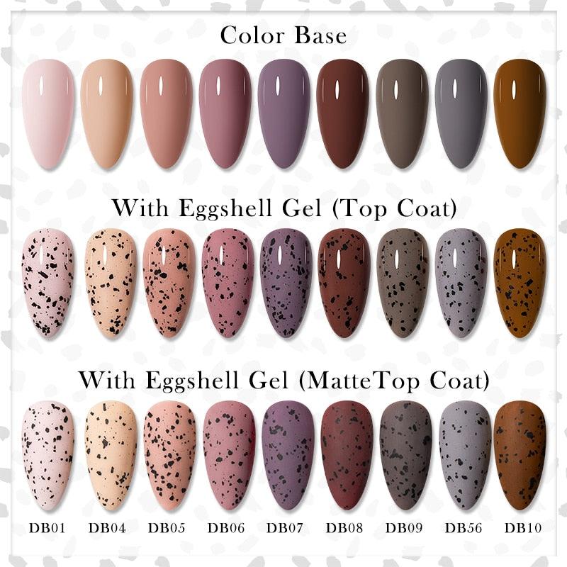 Luxury Gel Nail Polish Permanent Glossy Matte Egg Effect Elegant Stylish Eggshell Design For Women And Lady Nail Gel Stevvex