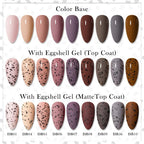 Luxury Gel Nail Polish Permanent Glossy Matte Egg Effect Elegant Stylish Eggshell Design For Women And Lady Nail Gel Stevvex