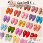 Luxury Gel Nail Polish Permanent Glossy Matte Egg Effect Elegant Stylish Eggshell Design For Women And Lady Nail Gel Stevvex