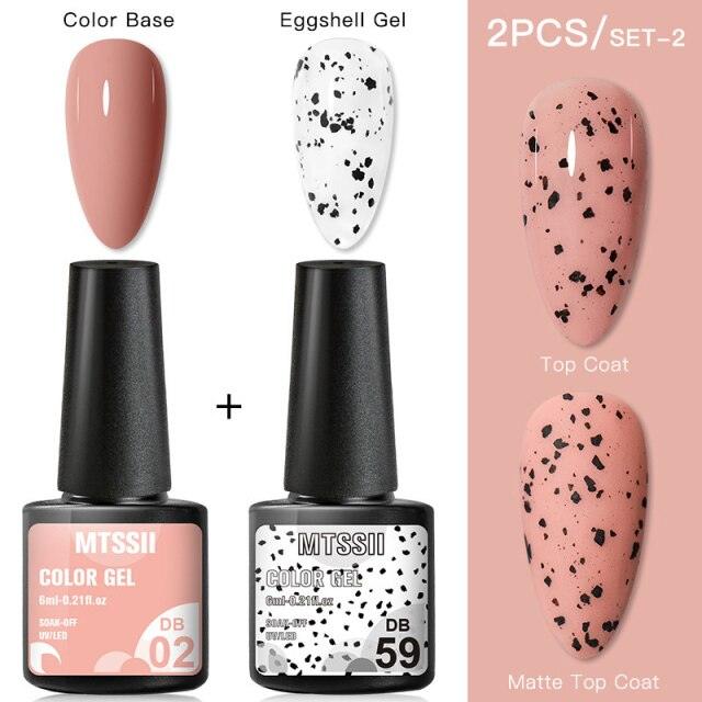 Luxury Gel Nail Polish Permanent Glossy Matte Egg Effect Elegant Stylish Eggshell Design For Women And Lady Nail Gel Stevvex
