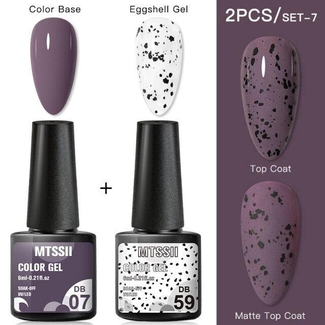 Luxury Gel Nail Polish Permanent Glossy Matte Egg Effect Elegant Stylish Eggshell Design For Women And Lady Nail Gel Stevvex
