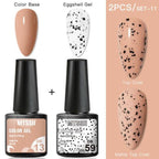 Luxury Gel Nail Polish Permanent Glossy Matte Egg Effect Elegant Stylish Eggshell Design For Women And Lady Nail Gel Stevvex
