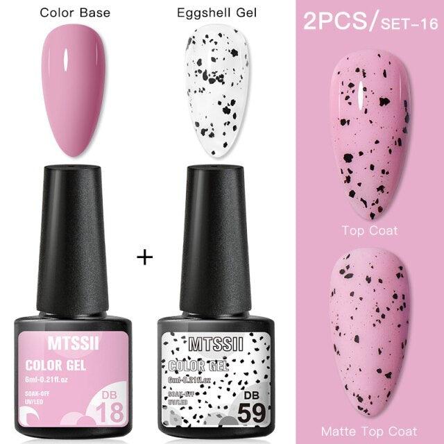 Luxury Gel Nail Polish Permanent Glossy Matte Egg Effect Elegant Stylish Eggshell Design For Women And Lady Nail Gel Stevvex