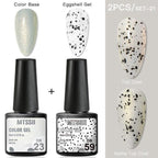 Luxury Gel Nail Polish Permanent Glossy Matte Egg Effect Elegant Stylish Eggshell Design For Women And Lady Nail Gel Stevvex