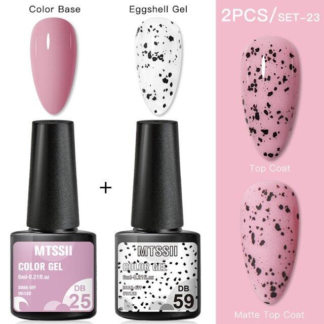 Luxury Gel Nail Polish Permanent Glossy Matte Egg Effect Elegant Stylish Eggshell Design For Women And Lady Nail Gel Stevvex