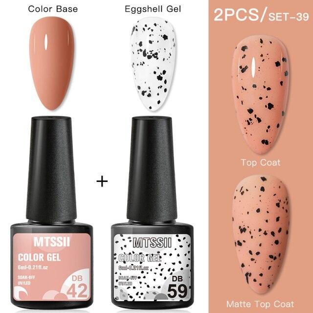 Luxury Gel Nail Polish Permanent Glossy Matte Egg Effect Elegant Stylish Eggshell Design For Women And Lady Nail Gel Stevvex