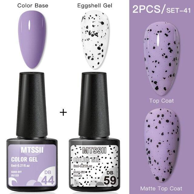 Luxury Gel Nail Polish Permanent Glossy Matte Egg Effect Elegant Stylish Eggshell Design For Women And Lady Nail Gel Stevvex