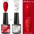Luxury Gel Nail Polish Permanent Glossy Matte Egg Effect Elegant Stylish Eggshell Design For Women And Lady Nail Gel Stevvex
