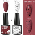 Luxury Gel Nail Polish Permanent Glossy Matte Egg Effect Elegant Stylish Eggshell Design For Women And Lady Nail Gel Stevvex