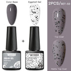 Luxury Gel Nail Polish Permanent Glossy Matte Egg Effect Elegant Stylish Eggshell Design For Women And Lady Nail Gel Stevvex