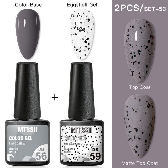 Luxury Gel Nail Polish Permanent Glossy Matte Egg Effect Elegant Stylish Eggshell Design For Women And Lady Nail Gel Stevvex