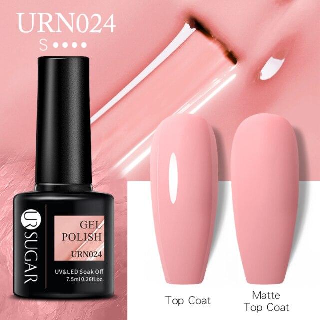 Matte Pink Blue Gel Nail Polish Semi Permanent LED Nail Art Design Elegant Warm Colors For Womens Stevvex