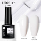 Matte Pink Blue Gel Nail Polish Semi Permanent LED Nail Art Design Elegant Warm Colors For Womens Stevvex