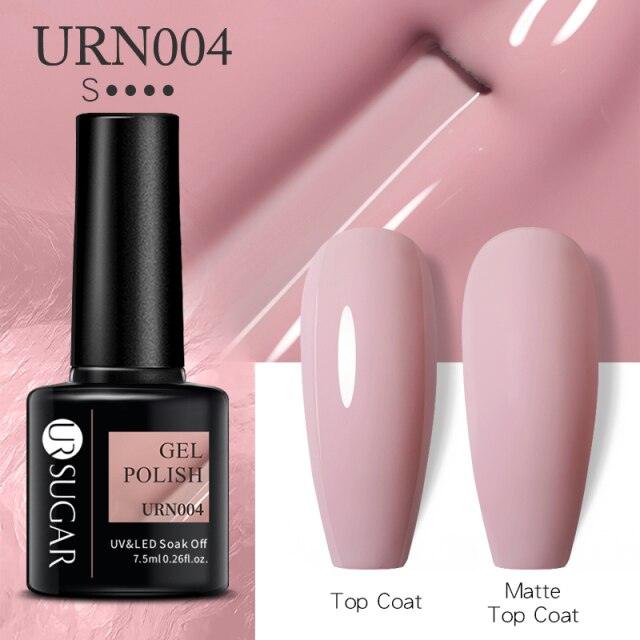 Matte Pink Blue Gel Nail Polish Semi Permanent LED Nail Art Design Elegant Warm Colors For Womens Stevvex