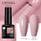 Matte Pink Blue Gel Nail Polish Semi Permanent LED Nail Art Design Elegant Warm Colors For Womens Stevvex