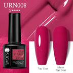 Matte Pink Blue Gel Nail Polish Semi Permanent LED Nail Art Design Elegant Warm Colors For Womens Stevvex