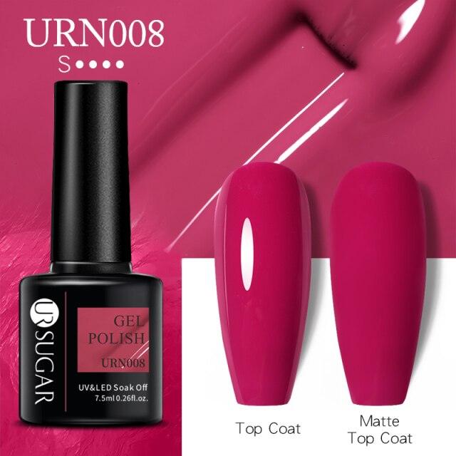 Matte Pink Blue Gel Nail Polish Semi Permanent LED Nail Art Design Elegant Warm Colors For Womens Stevvex