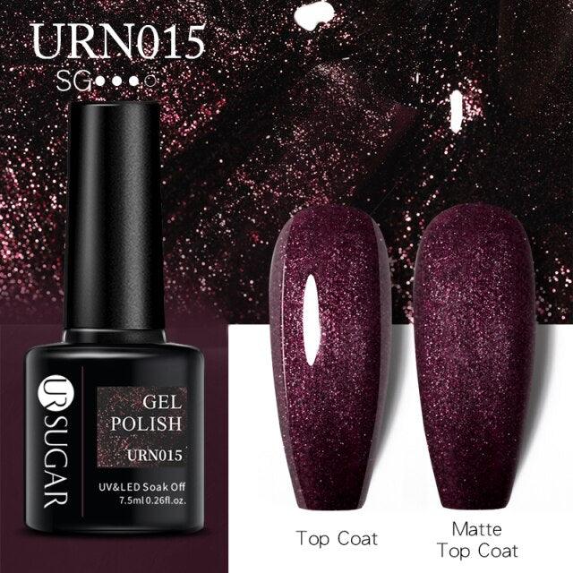 Matte Pink Blue Gel Nail Polish Semi Permanent LED Nail Art Design Elegant Warm Colors For Womens Stevvex