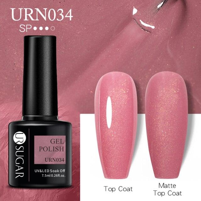 Matte Pink Blue Gel Nail Polish Semi Permanent LED Nail Art Design Elegant Warm Colors For Womens Stevvex