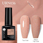 Matte Pink Blue Gel Nail Polish Semi Permanent LED Nail Art Design Elegant Warm Colors For Womens Stevvex