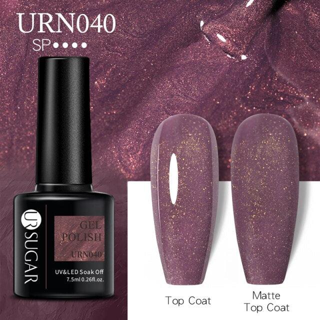 Matte Pink Blue Gel Nail Polish Semi Permanent LED Nail Art Design Elegant Warm Colors For Womens Stevvex