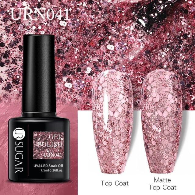 Matte Pink Blue Gel Nail Polish Semi Permanent LED Nail Art Design Elegant Warm Colors For Womens Stevvex