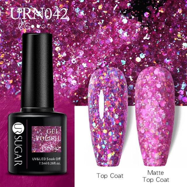 Matte Pink Blue Gel Nail Polish Semi Permanent LED Nail Art Design Elegant Warm Colors For Womens Stevvex