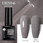 Matte Pink Blue Gel Nail Polish Semi Permanent LED Nail Art Design Elegant Warm Colors For Womens Stevvex