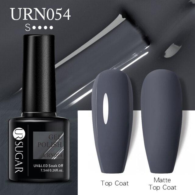 Matte Pink Blue Gel Nail Polish Semi Permanent LED Nail Art Design Elegant Warm Colors For Womens Stevvex